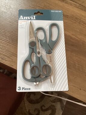 Anvil 3-Piece Scissors Set New/sealed